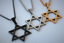 Load image into Gallery viewer, Large Stainless Steel Star of David