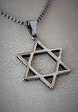 Load image into Gallery viewer, Large Stainless Steel Star of David