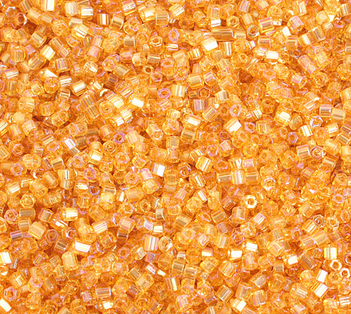 CB5372  tr. topaz  2 cut seed bead  10/0