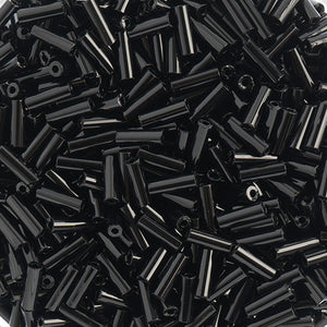 CB01865  black opaque bugle #3