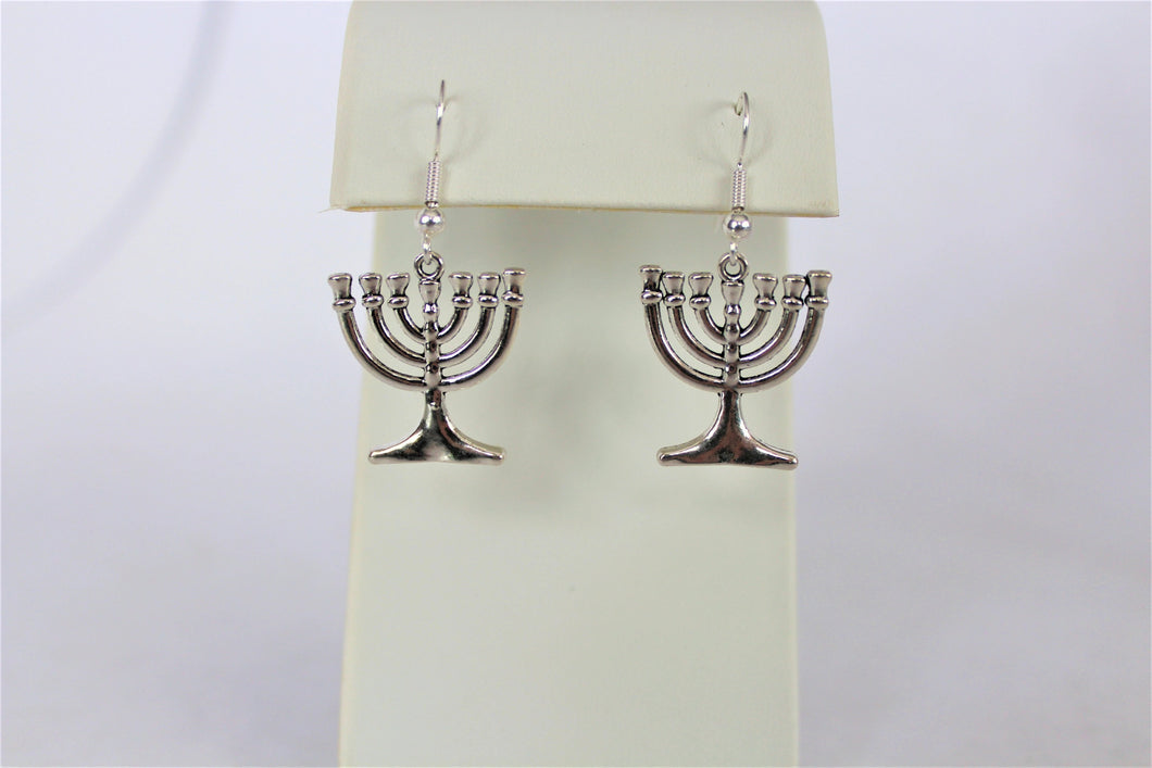 Menorah Earrings