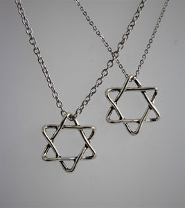 Intertwined Star of David Necklace