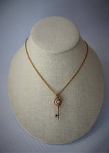 Load image into Gallery viewer, Key Pendant with Pearl Bead

