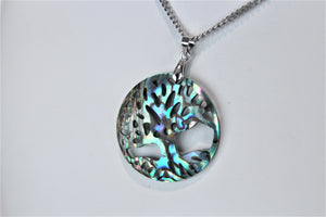 Abalone Tree of Life Necklace