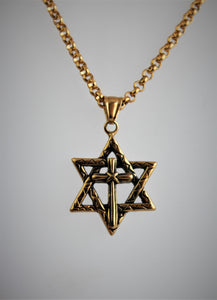 Together in Unity Star and Cross Necklace