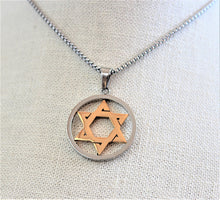 Load image into Gallery viewer, Encircled Star of David Necklace
