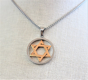 Encircled Star of David Necklace