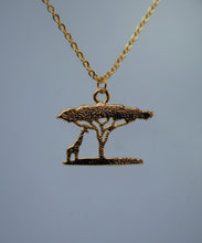 Load image into Gallery viewer, Tree of Life Gold Plated with Giraffe
