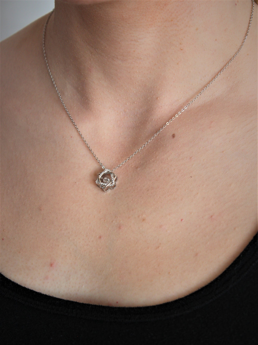 Cubic Zirconia Star of David Necklace