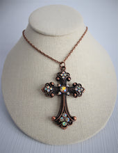 Load image into Gallery viewer, Large Gothic Cross Pendant Necklace
