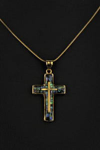 Shell Cross Pendant Necklace