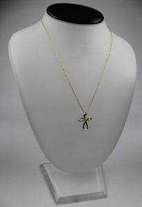 Gold Plated Sterling Silver Infinity Cross