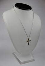 Load image into Gallery viewer, Golden Stainless Steel Cross with Rhinestones
