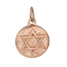 Load image into Gallery viewer, Flat Round Star of David Necklace
