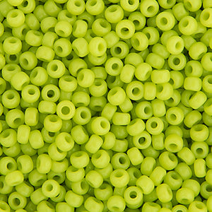 CBM0416v  chartreuse opaque miyuki seed bead  11/0