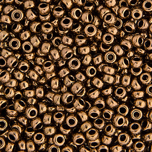 CBM0457v  light bronze opaque metallic miyuki seed bead  11/0