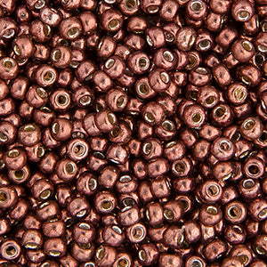 CBM4213v  mauve galv. duracoat miyuki seed bead  11/0